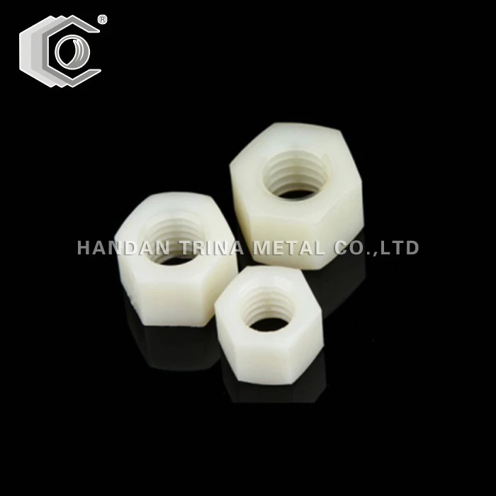 DIN934 Nylon-sexkantsmutter av plast